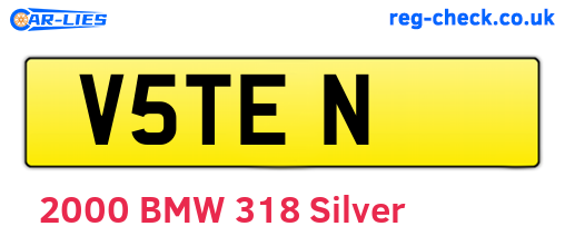 V5TEN are the vehicle registration plates.