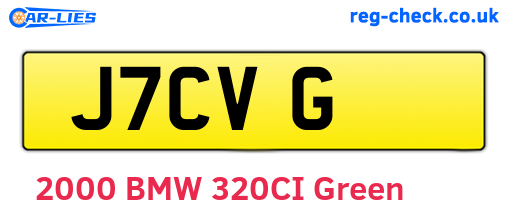 J7CVG are the vehicle registration plates.