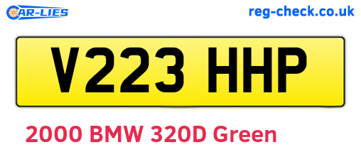 V223HHP are the vehicle registration plates.