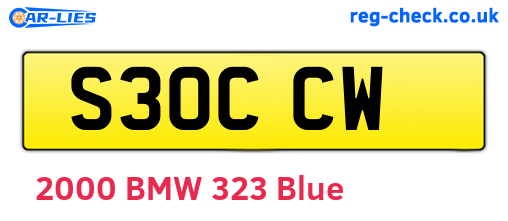S30CCW are the vehicle registration plates.