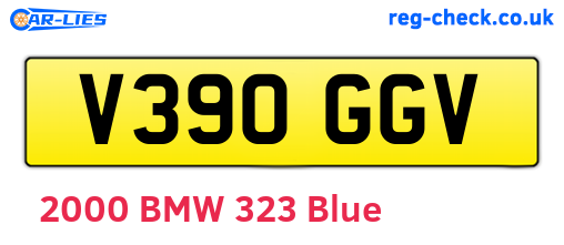 V390GGV are the vehicle registration plates.