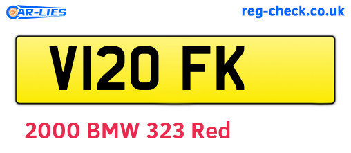 V12OFK are the vehicle registration plates.