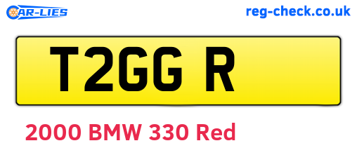 T2GGR are the vehicle registration plates.