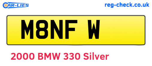 M8NFW are the vehicle registration plates.