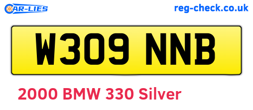 W309NNB are the vehicle registration plates.