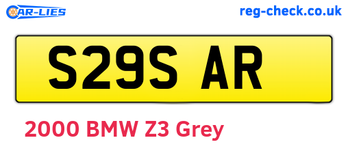S29SAR are the vehicle registration plates.