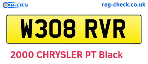 W308RVR are the vehicle registration plates.