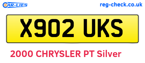 X902UKS are the vehicle registration plates.