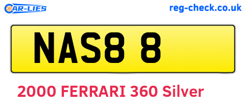 NAS88 are the vehicle registration plates.