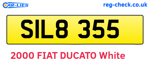 SIL8355 are the vehicle registration plates.