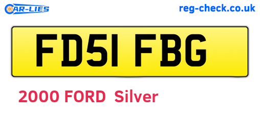 FD51FBG are the vehicle registration plates.