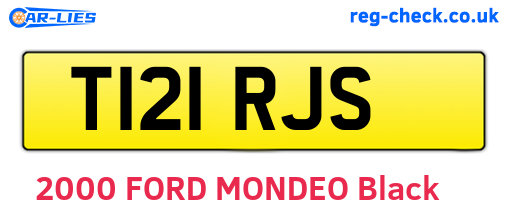 T121RJS are the vehicle registration plates.