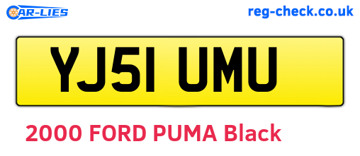 YJ51UMU are the vehicle registration plates.