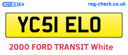 YC51ELO are the vehicle registration plates.