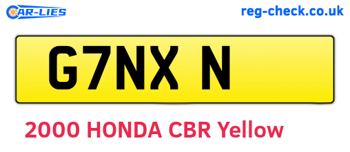 G7NXN are the vehicle registration plates.
