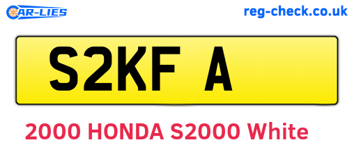 S2KFA are the vehicle registration plates.