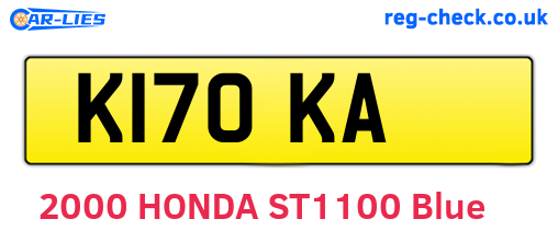 K17OKA are the vehicle registration plates.
