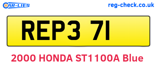 REP371 are the vehicle registration plates.