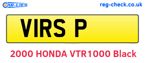 V1RSP are the vehicle registration plates.