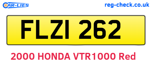FLZ1262 are the vehicle registration plates.