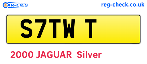 S7TWT are the vehicle registration plates.