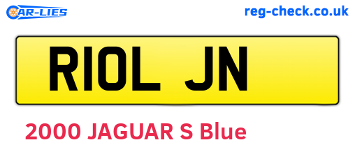 R10LJN are the vehicle registration plates.