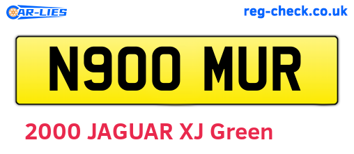 N900MUR are the vehicle registration plates.