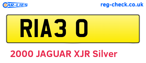 RIA30 are the vehicle registration plates.