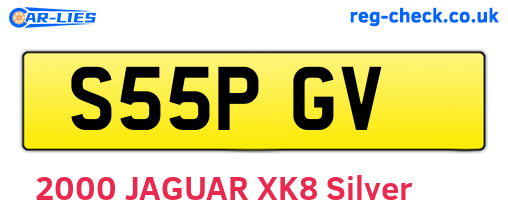 S55PGV are the vehicle registration plates.