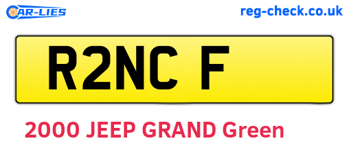 R2NCF are the vehicle registration plates.