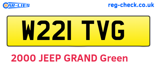 W221TVG are the vehicle registration plates.