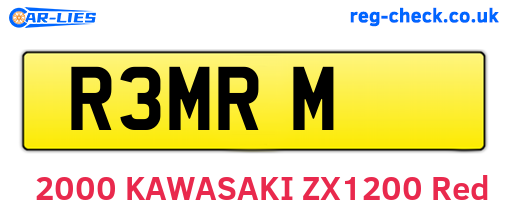 R3MRM are the vehicle registration plates.