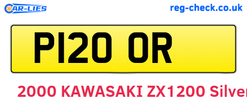 P12OOR are the vehicle registration plates.