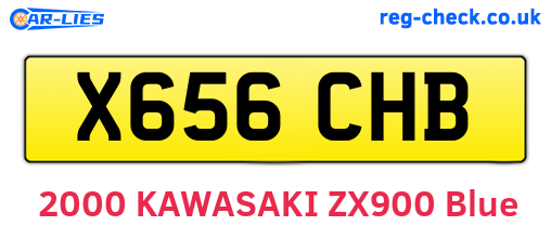 X656CHB are the vehicle registration plates.