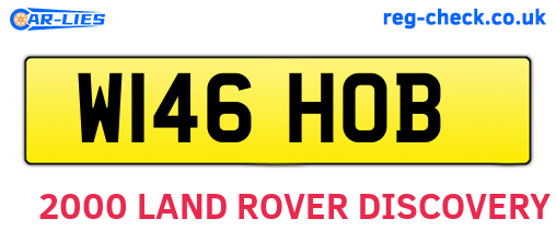 W146HOB are the vehicle registration plates.
