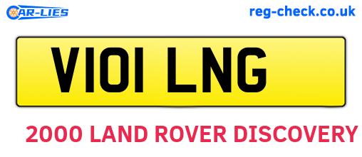 V101LNG are the vehicle registration plates.