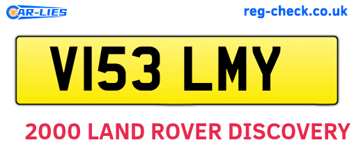 V153LMY are the vehicle registration plates.