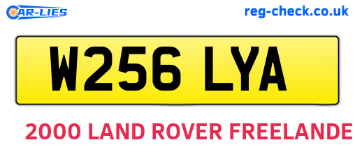 W256LYA are the vehicle registration plates.