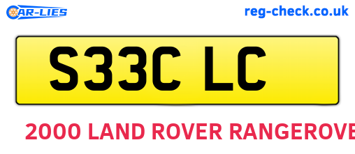 S33CLC are the vehicle registration plates.