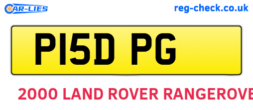 P15DPG are the vehicle registration plates.