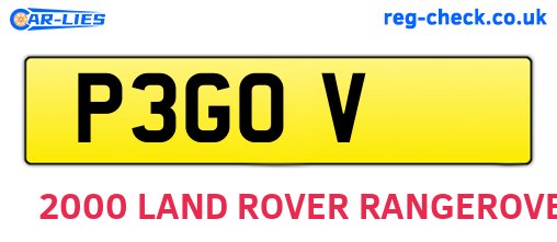 P3GOV are the vehicle registration plates.