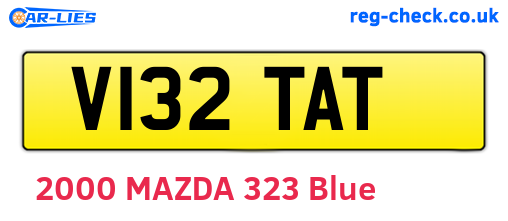 V132TAT are the vehicle registration plates.