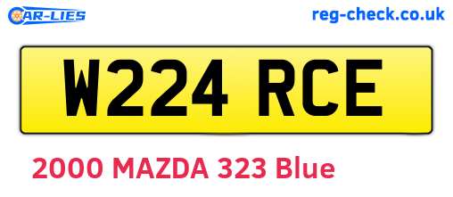W224RCE are the vehicle registration plates.