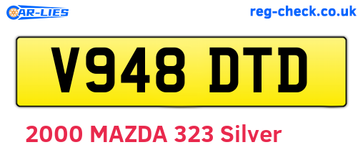 V948DTD are the vehicle registration plates.