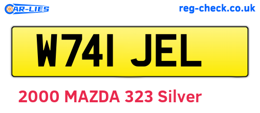 W741JEL are the vehicle registration plates.