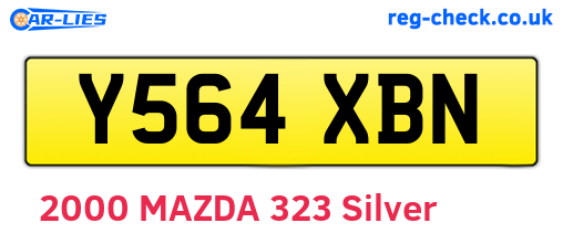 Y564XBN are the vehicle registration plates.