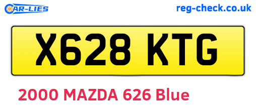 X628KTG are the vehicle registration plates.