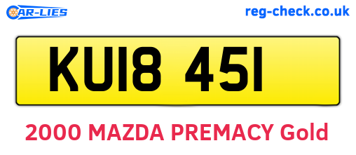 KUI8451 are the vehicle registration plates.