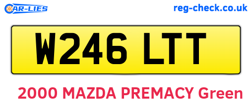 W246LTT are the vehicle registration plates.