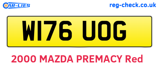 W176UOG are the vehicle registration plates.